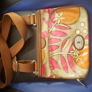 Fossil woman  Tropical Fossil Crossbody bag euc